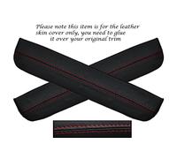 Cuciture Rosse 2X Posteriore Battitacco Orlo Pelle Cover Per Toyota Lexus IS200