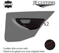 Cuciture Rosse 2X Posteriore Pannello Portiera Orlo + Bracciolo Cover Per BMW