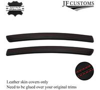 Cuciture Rosse 2X Posteriore Pelle Pannello Portiera Orlo Striscia Cover Per BMW