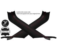 Cuciture Rosse 2X un Post Montante Pelle Cover Adatto a Toyota MR2 MK3 2000-2007