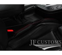 Cuciture Rosse IN Pelle Traforata 2X Chiavi Auto Supporto Per Jeep Compass 18-21