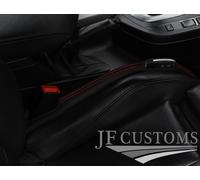 Cuciture Rosse Pelle 2X Auto Portachiavi Protezione Per Austin A40 Custom Nuovo