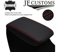 Cuciture Rosse pelle Italiana Bracciolo Coperchio per Mitsubishi Evo Mr 8 9