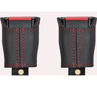 Cuciture Rosse Per Ford Granada MK3 2X Sedile Anteriore Cintura Leva Pelle Cover