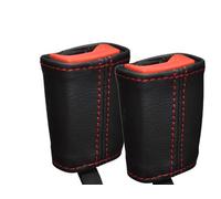 Cuciture Rosse Per Hyundai I10 2008-2013 2X Sedile Anteriore Cintura Pelle Cover
