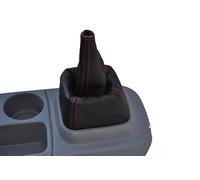 Cuciture Rosse Per Toyota Previa 01-05 Cambio IN Pelle Cuffia Custom Nuovo Made