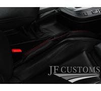 Cuciture Rosse Perforata Pelle 2XCAR Portachiavi Protezione Per BMW E81 E82 E87