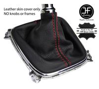 Cuciture Rosse Top Grana Vera Pelle Ghetta Della Marcia Per Kia Cee'D Ceed