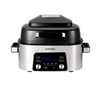CUCKOO CAFG-A0601S Countertop Air Grill | Air Grill, Air Fry, Roast, Bake & Broil, Easy to Clean, Dishwasher Safe Accessories, Recipe Book Included, Stainless Steel
