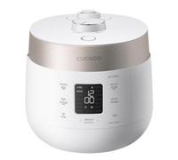 CUCKOO CRP-ST0609FW Cuociriso e scaldabagno per 6 tazze (non bollite)/12 tazze (cotte), doppia pressione cuoci riso e scalda con rivestimento antiaderente, 16 opzioni di menu, 3 guide vocali,