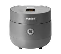 CUCKOO Micom - Cuociriso piccolo, 10 opzioni di menu: bianco, farina d'avena, marrone, quinoa e altro, Smart Fuzzy Logic, 3 tazze/0,75 qt (non cotto), 6 (cotto), CR-0375F grigio