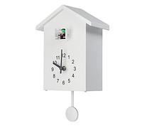 Cuckoo Quart Wall Clock Bird Home Soggiorno sospeso Orologio Orologo Timer Office Decorazione della casa (Grigio)