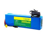 CUCKQUIC Batteria per Bicicletta Elettrica da 48 V 30 Ah,Pacco Batteria 13S3P,Batteria di Ricambio Ricaricabile,BMS Integrato, con Caricabatteria da 29,4 V 2 A,Durata Super Lunga XT60