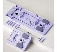 CUCKQUIC Tavola Pilates Reformer Multifunzione Pieghevole, Set di Attrezzi per Pilates per Il Body Shaping, con Timer E Salto Automatico, Attrezzo per Il Body Shaping per Pilates Purple