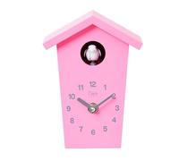 Cuco Clock mini orologio a cucù HOCHHAUS, 17 × 12,4 × 9 cm, orologio da parete, stile Foresta Nera moderno, funzione notte, canto cucù, quarzo