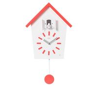 Cuco Clock Orologio a cucù con pendolo 28,3 x 22,8 x 10,4cm Rosso