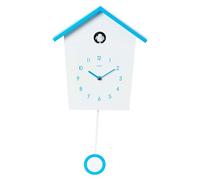 Cuco Clock Orologio a cucù LANDHAUS 46,5 x 27 x 7,8cm Bianco/blu