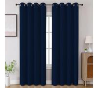 CUCRAF Tende oscuranti lunghe 228,6 cm, isolamento termico, per camera da letto, blocco della luce, per cucina, soggiorno, set di 2 pannelli, 133 x 228 cm, rosso bordeaux