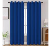 CUCRAF Tende oscuranti per camera da letto, blocco della luce, per soggiorno, lunghezza 213,4 cm, set di 2 pannelli (colore: blu reale, 133 x 213 cm)