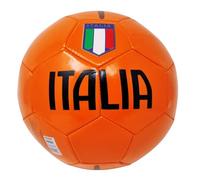 CUCUBA Pallone da Calcio Italia da Allenamento o Partita Colore Arancione con Scudetto Tricolore Misura 5