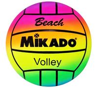 CUCUBA Pallone da Volley Beach Volley in Gomma Soft Tipo Super Santos Modello Rainbow da Allenamento o Partita Taglia 5