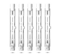 CucuGo 120W R7s Lampadine Alogene Lineare 78mm Dimmerabile Bianco Caldo 2800K, T3 J78 Tipo Doppia Testa Lampadina Alogena 230V 1885lm per Proiettori, Sicurezza, Luci del Paesaggio, Confezione da 5