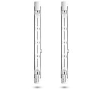 CucuGo 200W R7s Alogena 118mm dimmerabile Bianco Caldo 2800K Lampada alogena lineare r7s 3900lm per l'illuminazione domestica, lavoro, sicurezza, stradale, illuminazione del paesaggio, ecc (2pcs)