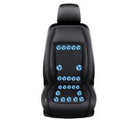 CUCUKAKA Coprisedile Auto con Ventilazione con 24 Ventole, 3 Livelli Regolabili Copri Sedile Auto, Coprisedile Ventilato per Auto, SUV, Camion, Universale,Black-12V