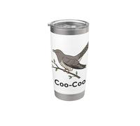 Cuculo Uccello Meme Detto Coo-Coo Uccello Indiano Cuculo Uccelli Bicchiere termico in acciaio inox doppia parete