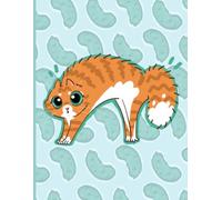 Cucumber Cat: Cute and silly animal journals and stationary | 8.5 x 11 College Ruled Notebook