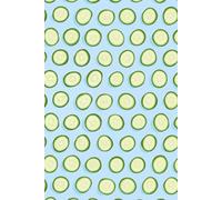 Cucumber Slice Journal: Refreshing Green Pattern Notebook, 6 x 9 Inch, 200 Lined Pages, Matte Finish, Hardcover