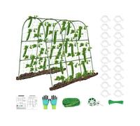 Cucumber Trellis - 120X120Cm U Shaped Climbing Plant Support Frame, Metal Arched Vegetable Growing Structure | Steel ABS Garden Training Rack, Maximizes Vertical Growing Space For Fruits Vegetables Fl