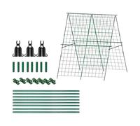 Cucumber Trellis - Folding Triangular Vegetable Frame Outdoor Garden Trellis, Heavy Duty Plant Climbing Support Rack, Adjustable Vegetable Growing Stand, for Backyard Greenhouse Patio Polytunnel Farm