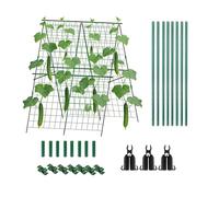 Cucumber Trellis for Raised Bed - Triangular Folding Multifunctional | Outdoor Garden Vegetable Backyard Greenhouse Patio Polytunnel Farm Courtyard
