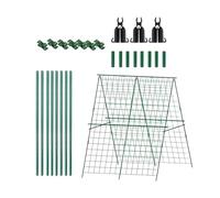 Cucumber Trellis Garden Support - Folding Vegetable Trellis, Outdoor Plant Climbing Frame, Garden Vegetable Support Structure, Backyard Greenhouse Balcony Farm Polytunnel Plant Growing Aid Kit