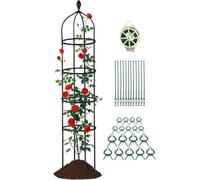 Cucumber Trellis, Tomatoes Trellis, Metal Gardening Support, Adjustable Height Design, Durable Growing Supplies for Peas Grapes Beans Climbing Plants Yard Garden Balcony Use