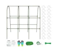 Cucumber Trellis, Vegetable Climbing Rack, 47.24x47in U-Frame Metal Support, Weather-Resistant Structure, Space-Saving Growth Design for Greenhouse, Housetop, Farming