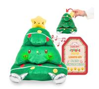 Cuddle Barn Jingle Joys Christmas Tree - Peluche musicale che si illumina | Stella magnetica attiva il giocattolo di Natale, si illumina, suona "Jingle Bells" canti natalizi, regalo e decorazione per