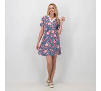 Cuddle Duds Camicia da notte in jersey fantasia a maniche corte