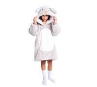 Cuddle Kids Medium Coperta con cappuccio Bunny 7-12 anni, beige, estesa oversize, Beige, Extended Oversized