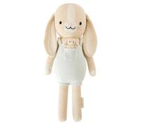 cuddle + kind Briar The Bunny Little - Bambola lavorata a mano, 33 cm, 1 bambola = 10 pasti, commercio equo e solidale, qualità cimelio, realizzata a mano in Perù, filato di cotone 100%