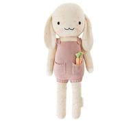 cuddle + kind Harper The Bunny Little bambola lavorata a mano da 33 cm, 1 bambola = 10 pasti, commercio equo e solidale, qualità cimelio, realizzata a mano in Perù, 100% filato di cotone