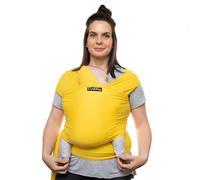 CuddleBug Fascia Porta Bebé Neonato e Bimbi fino a 16 Kg - Fascia Neonato per Trasporto a Mani Libere - Marsupio Bambino a Fascia - Ideale come Regalo Nascita e Baby Shower (Giallo/Yellow)