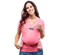 CuddleBug Fascia Porta Bebé Neonato e Bimbi fino a 16 Kg - Fascia Neonato per Trasporto a Mani Libere - Marsupio Bambino a Fascia - Ideale come Regalo Nascita e Baby Shower (Rosa/Pink)