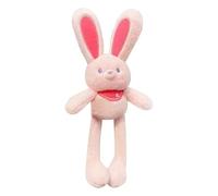 Cuddly Bunny Toys - Bunny Plush Toys | Rabbit | Giocattolo di peluche di coniglio tira interattivo con ciondolo e portachiavi | Pasqua Bunnny Piush Animal per borse e chiavi
