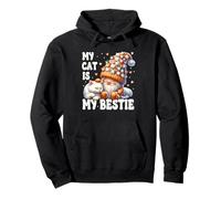 Cuddly Cat Grandpa Gnome For Cat Mom My Cat Is My Bestie Felpa con Cappuccio