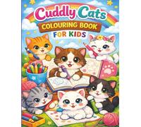 Cuddly Cats Colouring Book for Kids.