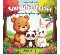 Cuddly Tales: The Super Squishy Square Coloring Book for Kids Featuring Cute Animal Characters with Stories