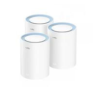 Cudy M1200 Pack de 3 Sistemas WiFi Mesh AC1200 Dual Band - 867Mbps en 5GHz, 300Mbps en 2,4GHz - 1x Puerto LAN 10/100Mbps, 1x Pu