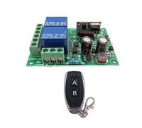 CUDTAPI Apriporta Automatico, Ricevitore e trasmettitore di relè AC con Telecomando Wireless Universale 433 MHz for Controllo Porte cancelli del Garage(1RC 1B)